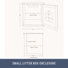Small Cat Litter Box Enclosure Hidden Litter Indoor Cat Furniture Pet Home