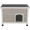 Classic Elevated Weatherproof Cat House, 2 Cover Openings, Indoor-Outdoor