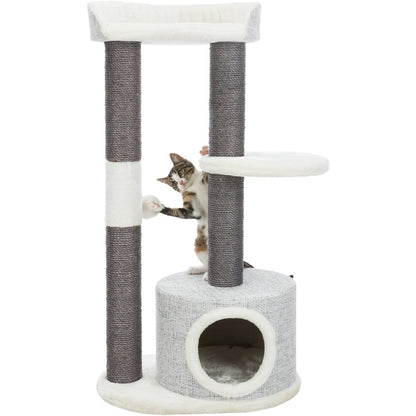 Pilar Plush & Sisal 3-Level 39.4" Cat Tower, Scratching Posts, Condo, Cat Toy