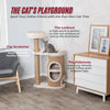 Falco Plush & Sisal 2-Level 46" Cat Tree, Scratching Posts & 2-Story Condo