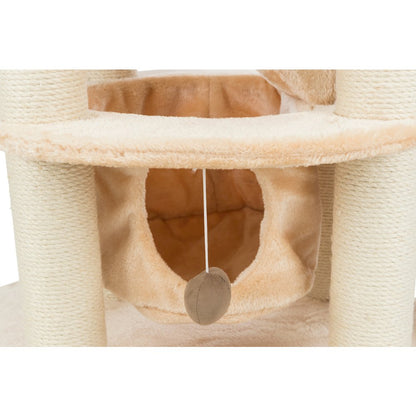 Elsa Senior Plush & Sisal 4-Level 43.7" Cat Tower, Scratching Posts, Hammock