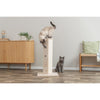 Soria Plush & Sisal 31.5" Square Scratching Posts, Cat Toys for Hunting, Beige