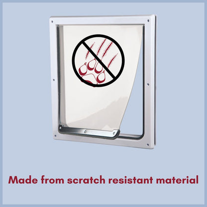 2-Way Pet Door for Doors with Lockable Panel, Small