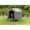 2-in-1 Elevated Portable Dog House or Dog Cot & Tent for Small-Medium Dogs