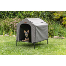 2-in-1 Elevated Portable Dog House or Dog Cot & Tent for Small-Medium Dogs