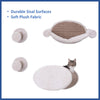 Multi-Level Wall Mounted Cat Perch and Lounge Set with Condo & Hammock, 4 Piece