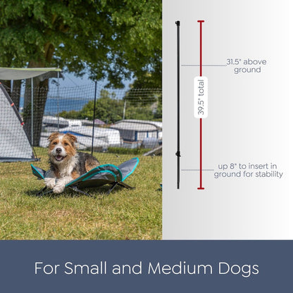 Portable Pet Fence, Mesh Dog Playpen, Outdoor Camping Fence, Easy to Transport