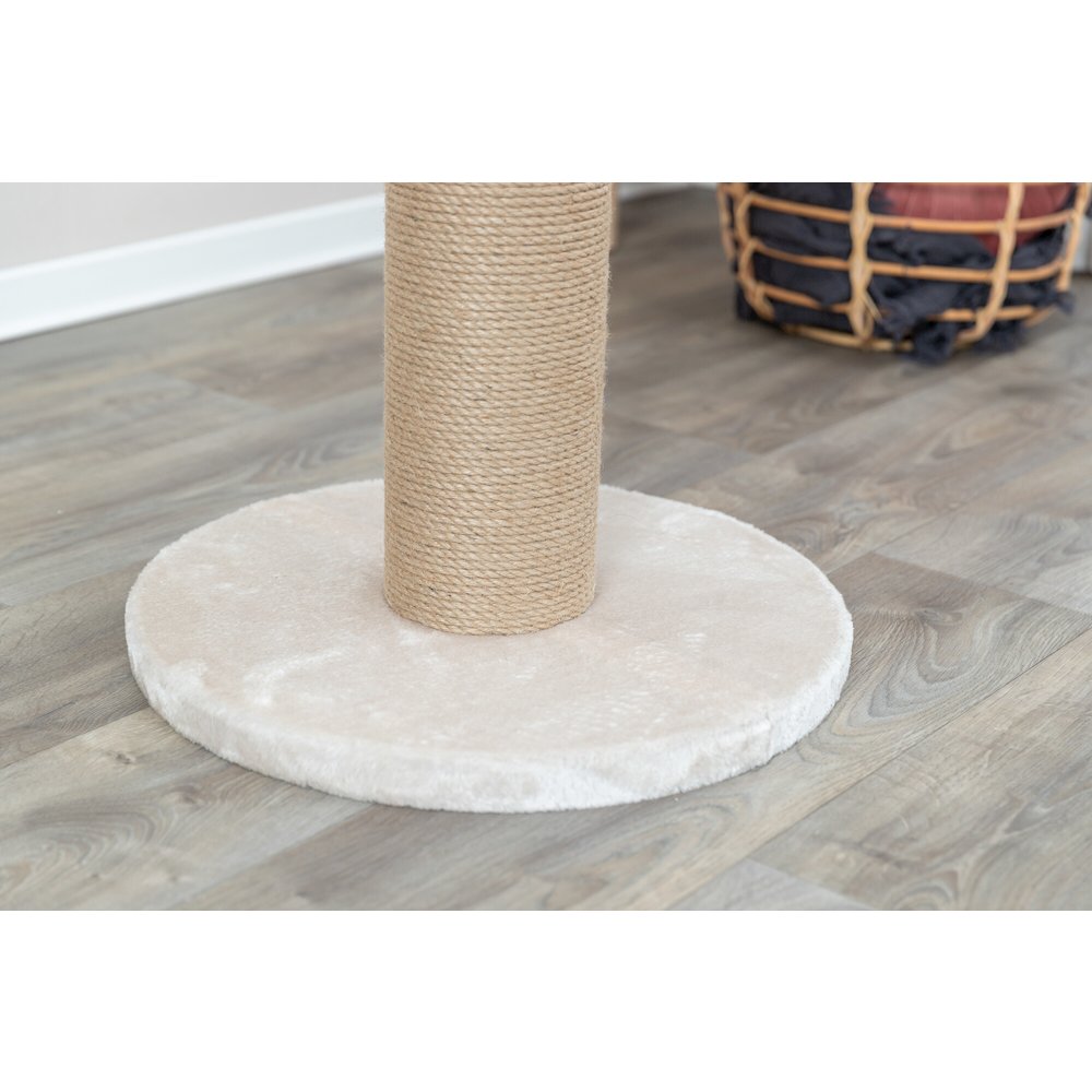 Rue Sisal & Plush 31.5" XXL Cat Scratching Post for Large Cats, Plush Base