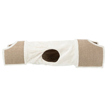 Sisal & Plush 1-Level 11.8" Cat Condos with Scratching Surface, Tunnel & Cat Toy