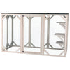 natura Weatherproof Wooden Cattery with 3 Perches, 44L x 70.9W x 31.5H, Gray