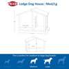 natura Lodge Elevated Weatherproof Wooden Medium Outdoor Dog House