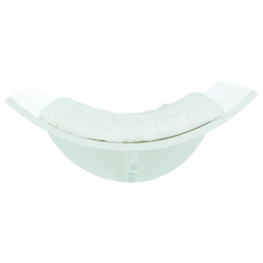 Lorena Space Saving Wall Mounted Cat Perch with Soft Cushion, White