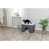 Harvey Velvety Indoor Condo, Foldable Hideaway, for Cats and Small Dogs, Gray
