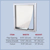 2-Way Pet Door for Doors with Lockable Panel, Small