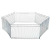 Small Portable 1-Level Wired Indoor Playpen for Small Animals, Silver