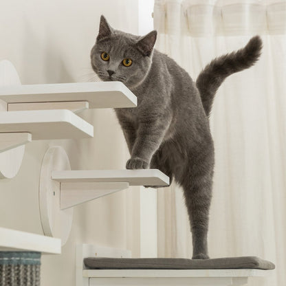 Wall Set 6 Wall Mounted Cat Perch System, Scratching Posts, Platforms, Steps