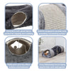 Sisal & Plush 1-Level 11.8" Cat Condos with Scratching Surface, Tunnel & Cat Toy