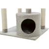 Seli Plush 4-Level 59" Cat Tree with Sisal Scratching Posts, Condo & Cat Toy