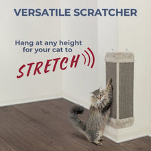 Wall Mount Sisal Scratching Board for Corners, Vertical Cat Scratcher, Gray