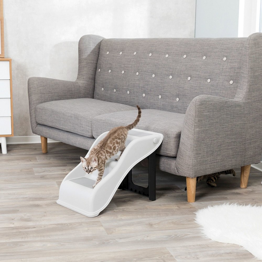3 Step Pet Stairs, Lightweight & Collapsible, Easy to Store, Non-Slip Treads