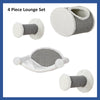 Multi-Level Wall Mounted Cat Perch and Lounge Set with Condo & Hammock, 4 Piece