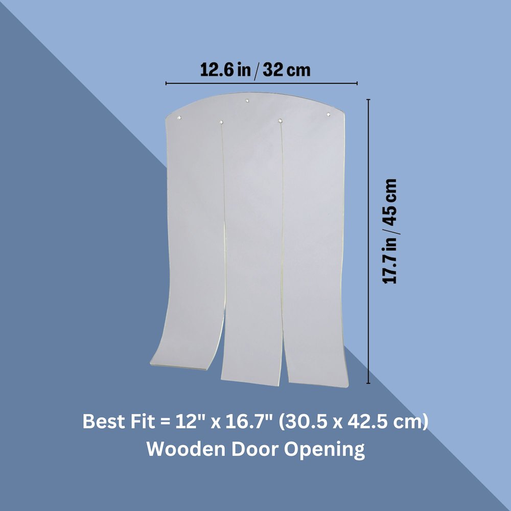 natura 12.6 x 17.7" Vinyl Door Flaps for Wooden Outdoor Dog Houses