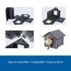 Insulated Outdoor Pet House, Foldable, Waterproof Material