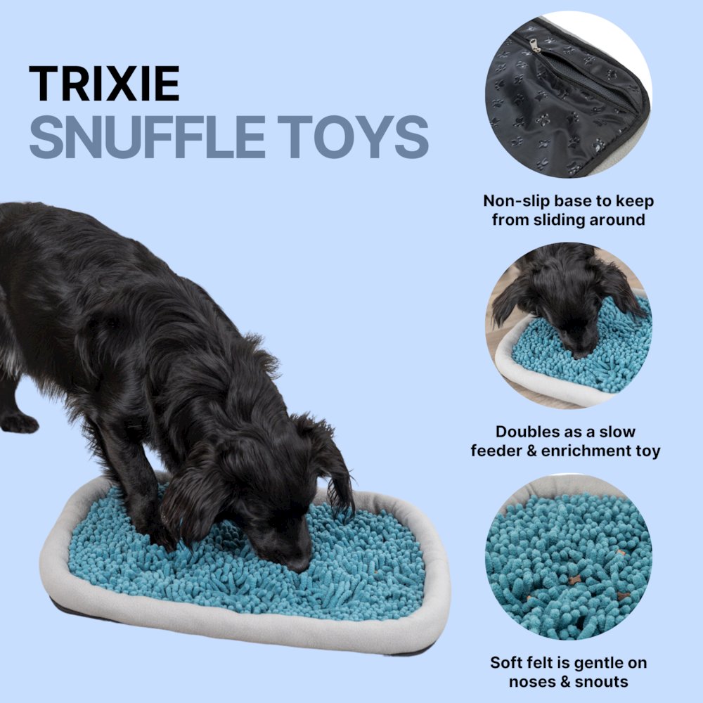 Snuffle & Seek Plate, Sniff Mat, Slow Feeder, Level 1 Enrichment Puzzle