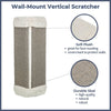 Wall Mount Sisal Scratching Board for Corners, Vertical Cat Scratcher, Gray