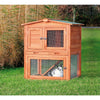 Weatherproof Outdoor 2-Story Wooden Small Animal Hutch with Run & Pull-Out Tray