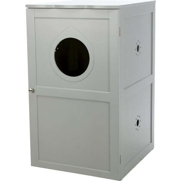 2-Story Cat Litter Box Enclosure Hidden Litter Indoor Cat Furniture Accent Table