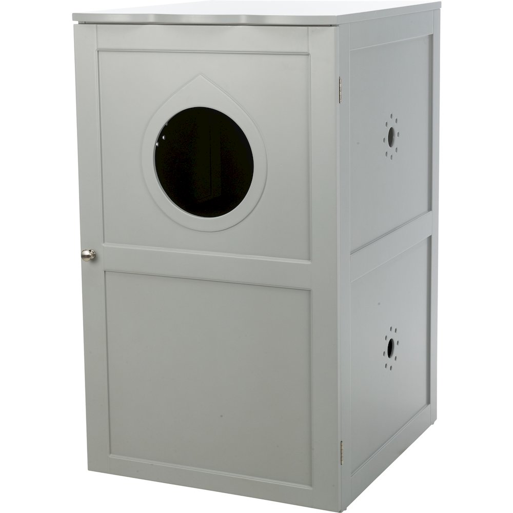 2-Story Cat Litter Box Enclosure Hidden Litter Indoor Cat Furniture Accent Table
