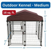 Deluxe Outdoor Dog Kennel, Medium