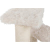 Baza Senior Plush & Sisal 27.6" Cat Tree Scratching Posts Hammock & Steps, Cream
