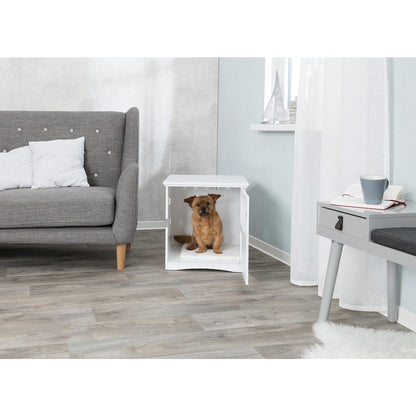 1-Door 20" Wooden Indoor Furniture Style Crate for Small Dogs, White