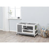 Mobile Indoor 1-Story Wooden Small Animal Cage with Wheels & Pull-Out Tray, Gray