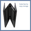 4-Panel Foldable Wood Freestanding Pet Gate, Walk Thru Door, Expands to 80"