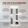 Pilar Plush & Sisal 3-Level 39.4" Cat Tower, Scratching Posts, Condo, Cat Toy