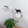 Liam Multi-Level Wall Mounted Cat Perch-Lounge Set, Gray
