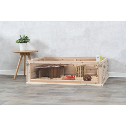 Wooden Indoor Small Animal Run with a View