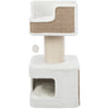 Ava XXL Jute & Plush 2-Level 34" Cat Tree with Scratching Post & Condo, Brown
