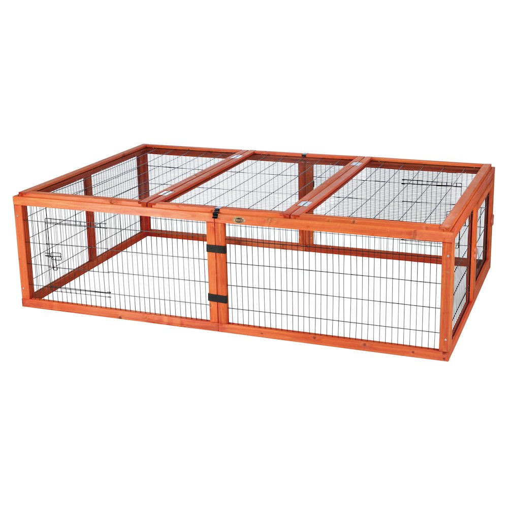 Weatherproof Outdoor Large Small Animal Cage and Run Extension w-Hinged Roof