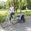 Quick-Fold Dog Bike Trailer, Carrier for Small Dogs up to 48 lbs, Gray