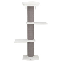 Acadia Plush & Sisal 3-Level 63" Cat Tree, Scratching Posts, Wall Brackets, Gray