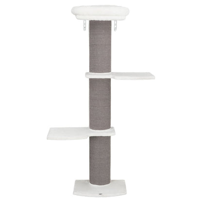 Acadia Plush & Sisal 3-Level 63" Cat Tree, Scratching Posts, Wall Brackets, Gray