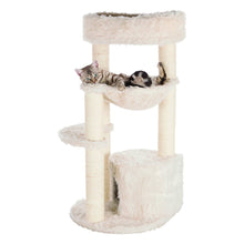 Baza Junior Jute & Plush 3-Level 39" Cat Tower, Scratching Posts and Condo