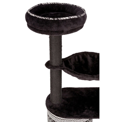 Giada Plush & Sisal 4-Level 44" Cat Tree with Scratching Posts, Condo & Hammock