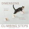 Multi-Level Wall Mounted Cat Perch-Step, 3 Piece Set, Gray-White
