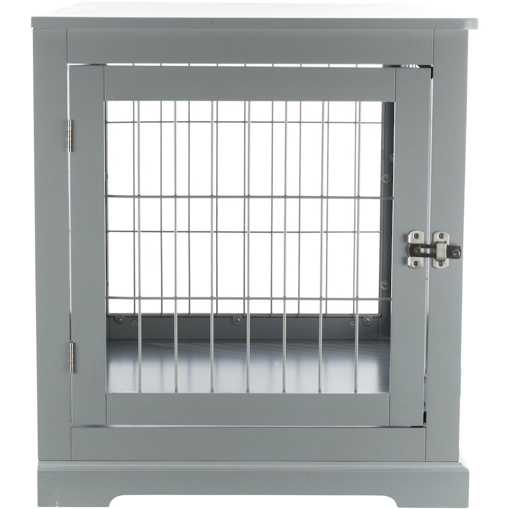 32.7" Dog Crate, Wooden Indoor Kennel Furniture for Medium Dogs Up to 50 lb
