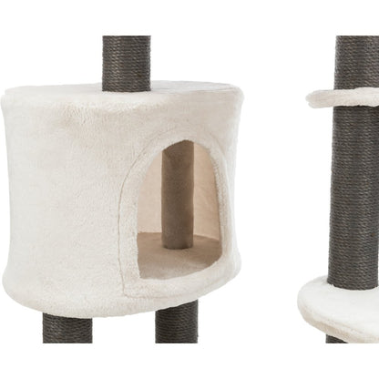 Moriles Plush & Sisal 3-Level 39" Cat Tree with Scratching Posts & Condo